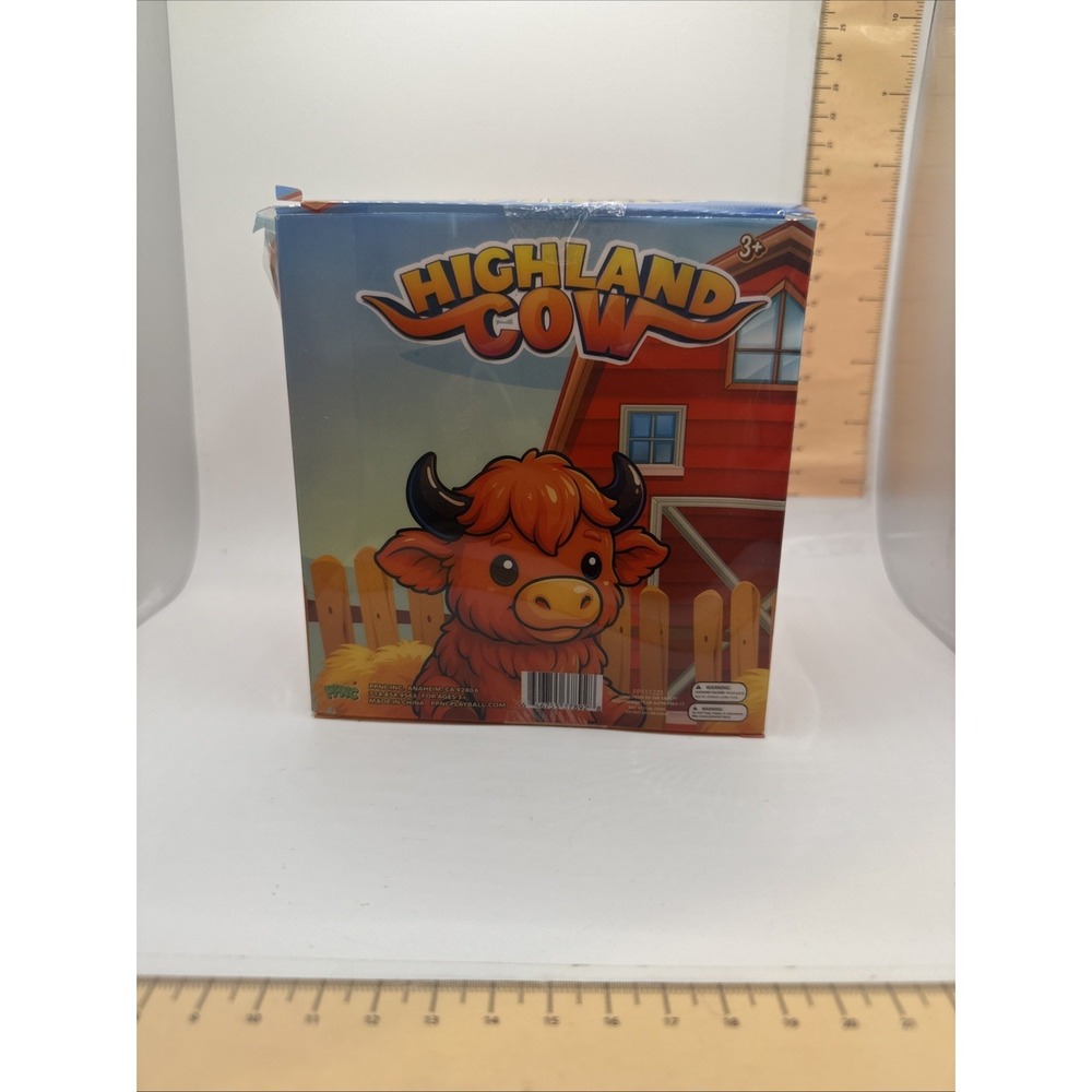 AUTHENTIC Highland Cow Squishy Toy Animal Viral Squishy Toy PPNC NEW Sealed - Picture 3 of 6